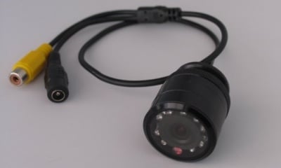 Авто-камера за обратно виждане IB-1028C 120DEG CMOS IR диоди PAL за монтаж в отвор огледално изображение DC12V